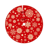 Christmas Tree Skirt Base Cover 90cm Warm Round for Home Decor Party Holiday Style C