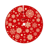 Christmas Tree Skirt Base Cover 90cm Warm Round for Home Decor Party Holiday Style C