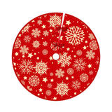 Christmas Tree Skirt Base Cover 90cm Warm Round for Home Decor Party Holiday Style C
