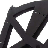 2 Layers Shoe Cabinet Flip Frame Black Durable Shoe Rack Hinges Flip Drawer