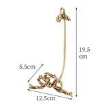 Maxbell Coffee Mug Saucer Holder Brass Rack Organizer Elegant for Collectible Teacup Small