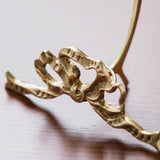 Maxbell Coffee Mug Saucer Holder Brass Rack Organizer Elegant for Collectible Teacup Small