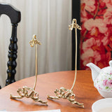 Maxbell Coffee Mug Saucer Holder Brass Rack Organizer Elegant for Collectible Teacup Small