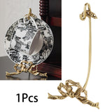 Maxbell Coffee Mug Saucer Holder Brass Rack Organizer Elegant for Collectible Teacup Small