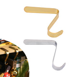 Maxbell 4xChristmas Ornament Hooks Xmas Hooks for Party Ball Decor Hanging Decorations Gold