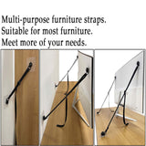 2Pcs TV Safety Straps Safety Furniture Wall Anchors for Cabinets Flat Screen