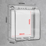 Maxbell 2xElectrical Outlet Cover Sturdy Receptacle Protector for Kitchen Home Outdoor Clear