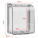 Maxbell 2xElectrical Outlet Cover Sturdy Receptacle Protector for Kitchen Home Outdoor Clear