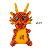 Chinese Dragon Plush Toy New Year Stuffed Animal Doll for Shop Table Bedroom