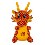 Chinese Dragon Plush Toy New Year Stuffed Animal Doll for Shop Table Bedroom
