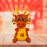 Chinese Dragon Plush Toy New Year Stuffed Animal Doll for Shop Table Bedroom