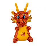 Chinese Dragon Plush Toy New Year Stuffed Animal Doll for Shop Table Bedroom