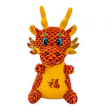 Chinese Dragon Plush Toy New Year Stuffed Animal Doll for Shop Table Bedroom