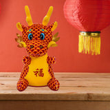 Chinese Dragon Plush Toy New Year Stuffed Animal Doll for Shop Table Bedroom