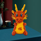 Chinese Dragon Plush Toy New Year Stuffed Animal Doll for Shop Table Bedroom