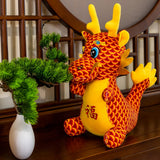 Chinese Dragon Plush Toy New Year Stuffed Animal Doll for Shop Table Bedroom