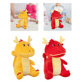 Chinese Dragon Pillow Stuffed Animal Toy for Office Beach Chair Decor Sturdy Yellow