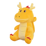 Chinese Dragon Pillow Stuffed Animal Toy for Office Beach Chair Decor Sturdy Yellow