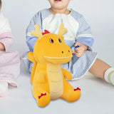 Chinese Dragon Pillow Stuffed Animal Toy for Office Beach Chair Decor Sturdy Yellow