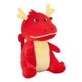 Chinese Dragon Pillow Stuffed Animal Toy for Office Beach Chair Decor Sturdy Red