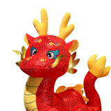 Chinese Dragon Plush Toy Stuffed Dragon Animal Doll for Party Office Holiday