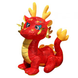 Chinese Dragon Plush Toy Stuffed Dragon Animal Doll for Party Office Holiday