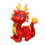 Chinese Dragon Plush Toy Stuffed Dragon Animal Doll for Party Office Holiday