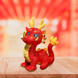 Chinese Dragon Plush Toy Stuffed Dragon Animal Doll for Party Office Holiday