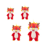 Plush Dragon Stuffed Toys Dragon Plush Toys for Room Decoration Holiday Gift 25cm