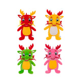 Plush Stuffed Animal Dragon Toys Soft Adorable for Home Decor Toddlers Gifts Red