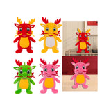 Plush Stuffed Animal Dragon Toys Soft Adorable for Home Decor Toddlers Gifts Red