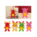 Plush Stuffed Animal Dragon Toys Soft Adorable for Home Decor Toddlers Gifts Red