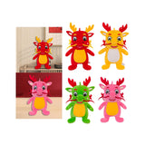 Plush Stuffed Animal Dragon Toys Soft Adorable for Home Decor Toddlers Gifts Red