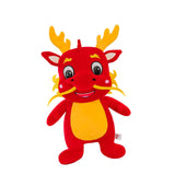 Plush Stuffed Animal Dragon Toys Soft Adorable for Home Decor Toddlers Gifts Red