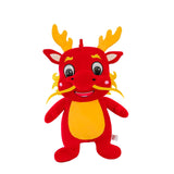 Plush Stuffed Animal Dragon Toys Soft Adorable for Home Decor Toddlers Gifts Red