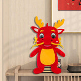 Plush Stuffed Animal Dragon Toys Soft Adorable for Home Decor Toddlers Gifts Red