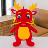 Plush Stuffed Animal Dragon Toys Soft Adorable for Home Decor Toddlers Gifts Red