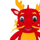 Plush Stuffed Animal Dragon Toys Soft Adorable for Home Decor Toddlers Gifts Red