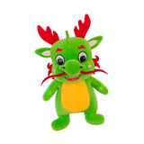 Plush Stuffed Animal Dragon Toys Soft Adorable for Home Decor Toddlers Gifts Green