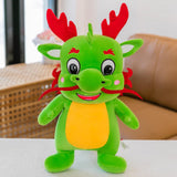 Plush Stuffed Animal Dragon Toys Soft Adorable for Home Decor Toddlers Gifts Green