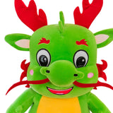 Plush Stuffed Animal Dragon Toys Soft Adorable for Home Decor Toddlers Gifts Green
