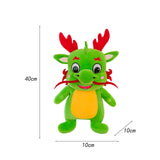 Plush Stuffed Animal Dragon Toys Soft Adorable for Home Decor Toddlers Gifts Green