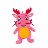 Plush Stuffed Animal Dragon Toys Soft Adorable for Home Decor Toddlers Gifts Pink