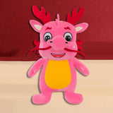 Plush Stuffed Animal Dragon Toys Soft Adorable for Home Decor Toddlers Gifts Pink