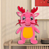 Plush Stuffed Animal Dragon Toys Soft Adorable for Home Decor Toddlers Gifts Pink