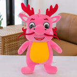 Plush Stuffed Animal Dragon Toys Soft Adorable for Home Decor Toddlers Gifts Pink