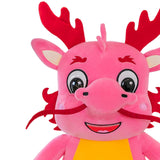 Plush Stuffed Animal Dragon Toys Soft Adorable for Home Decor Toddlers Gifts Pink