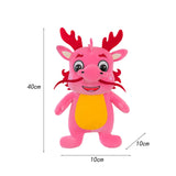 Plush Stuffed Animal Dragon Toys Soft Adorable for Home Decor Toddlers Gifts Pink