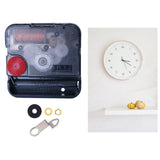 Clock Mechanism Replacement Accessory with Black Rubber Pad DIY Clock Repair shaft length 14.5mm