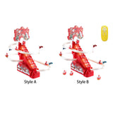 Electric Climbing Ladder Santa Claus Gift Funny for Living Room Shelf Office Style A